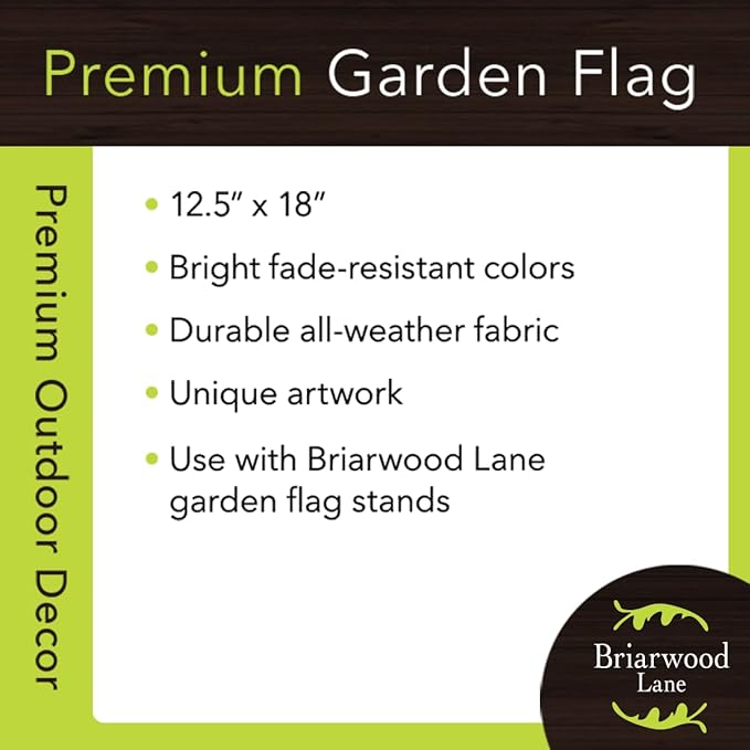 Briarwood Lane Fall Leaves Monogram Letter F Garden Flag