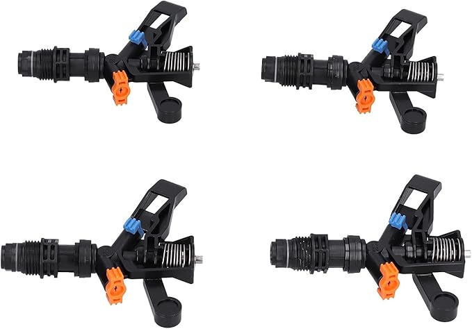 Rocking Arm Sprinklers,10PCS Plastics G 1/2 Male Thread 360° Rotating Sprinklers Watering Sprinkler for Yard Lawn and Grass Irrigation 4.7x4.5in