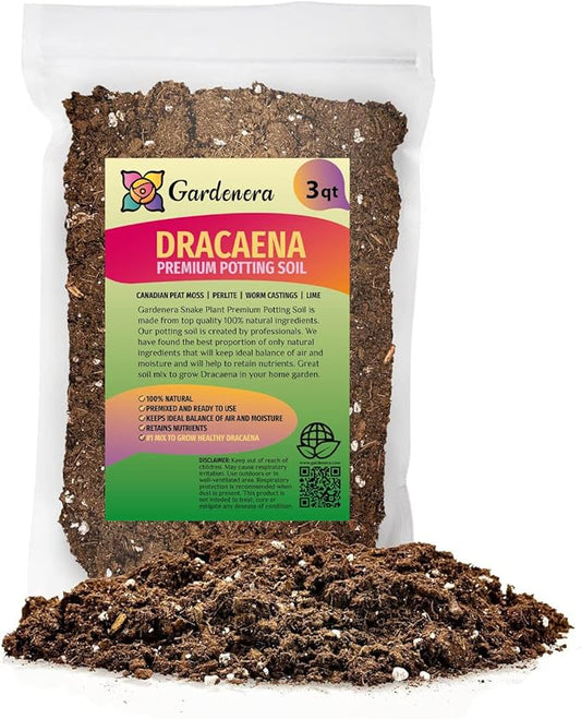 Premium Dracaena Potting Soil Mix - (3 Quart Bag)