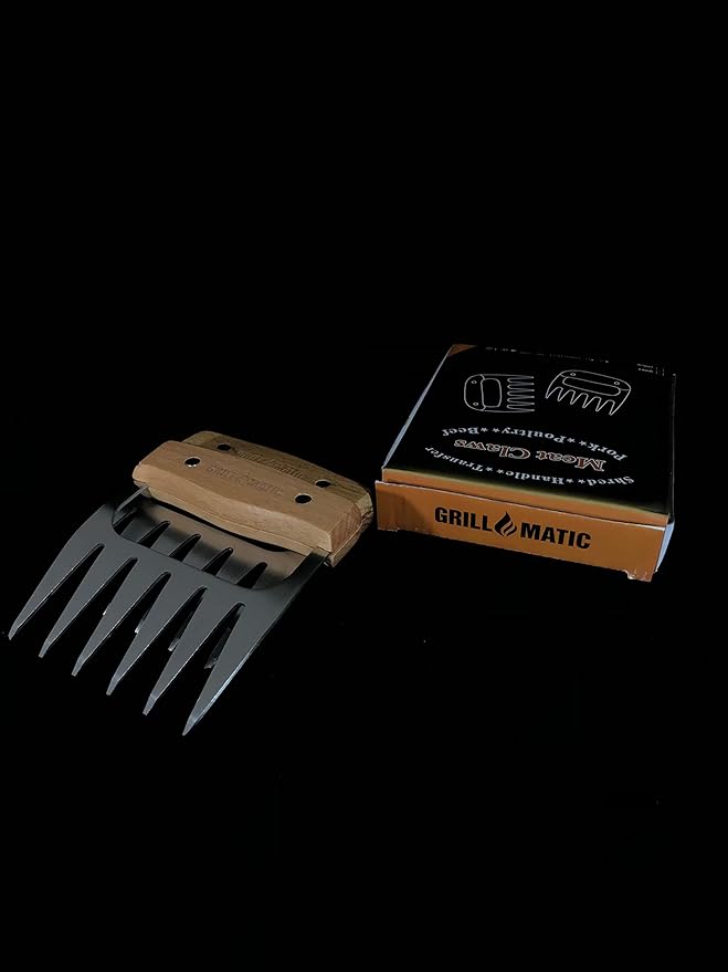 Meat Shredder Claws - Professional, Stainless Steel, Easy to Use, Lightweight, Heat Resistant Claws for Pulling, Shredding, Lifting and Serving Chicken, Turkey, Pork, Beef and Game