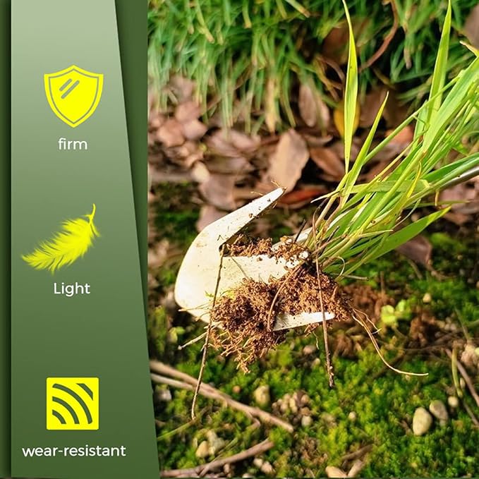 Stainless Steel Multifunctional Weeder, Hand Weeder Tool Stand Up Weed Puller Tool with Long Handle, V-Shaped Light Duty Hand Weeder for Lawn Garden Yard Farmland Weed Removal (Wood Handle 2PCS)