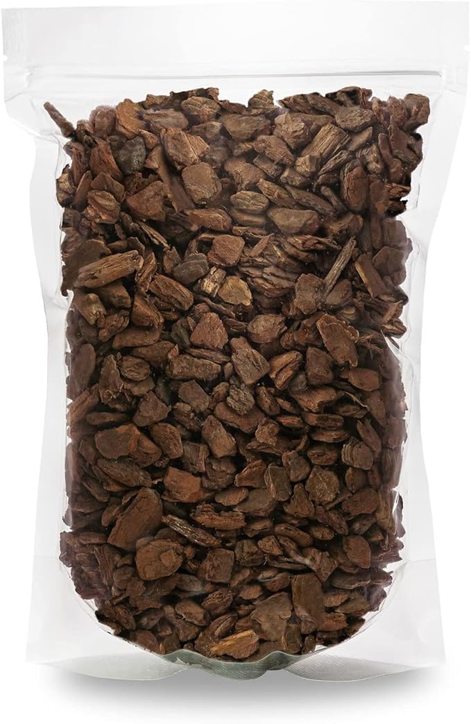 New Zealand Pinus Radiata Bark - Organic Hand Mixed New Zealand Orchiata Pine Bark for Orchids - Medium Chips 9-12mm - 3 Quart Bag