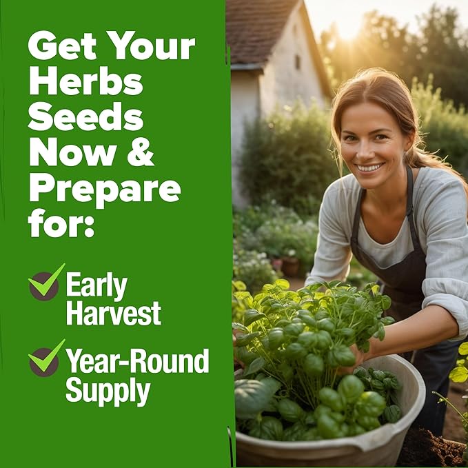 HOME GROWN 5 Herb Seeds for Planting 2,150+ Non-GMO Heirloom Seeds | Extra Large Variety Pack Herb Kit β Indoor Outdoor & Hydroponic | Culinary Seed Set | Grow Your Own Herbs | Gift for Beginners