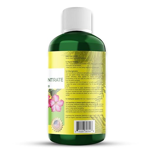 Liquid Kelp Fertilizer for Desert Rose - Plant Food for Adenium & Desert Plants - Organic Seaweed Fertilizer for Robust Growth and Blooms (8 OZ)