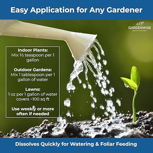 20-20-20 Water-Soluble Fertilizer β Powder for Liquid Plant Food for Indoor & Outdoor Plants, Orchids, Vegetables, Lawns, Flowers β 20 20 20 Fertilizer 1/2 Quart (1 lb)