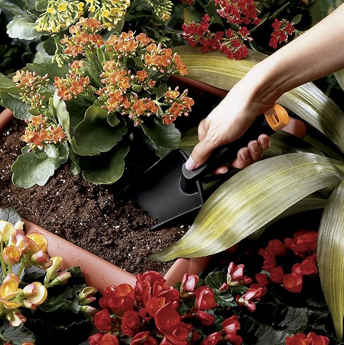 Edward Tools Garden Hand Tools Set Fiber Composite - Garden Trowel, Transplanter and Cultivator - Extra Strength Nylon Fiberglass - Lightweight but Stronger Than Steel - Break-Proof Guarantee