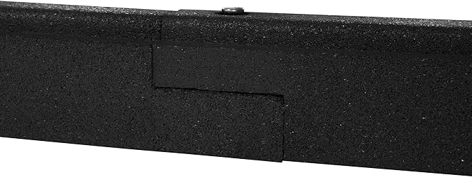 Playsafer Rubber Playground Border Edging Kit, 6' Flexible Heavy Duty Rubber Interlocking Playground Timber, No Dig Easy to Install (Black, 6 Pack)