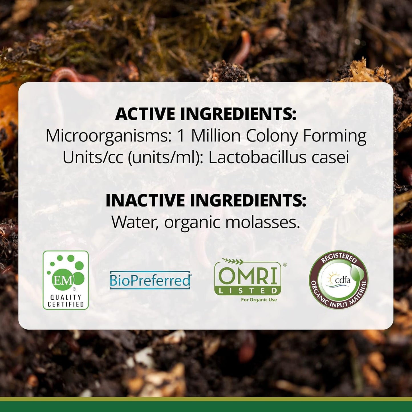 TeraGanix Compost Accelerator (1 Bottle = 22 Gallons), Reduce Odors, Liquid Compost Starter Concentrate, Reduce Composting Time, USDA Organic, 1 Quart (32 fl oz)