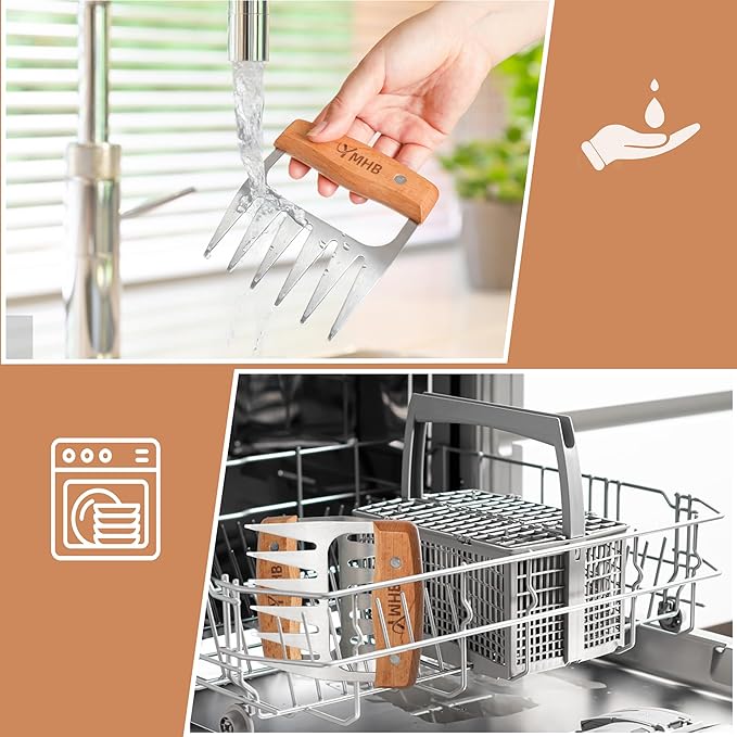 Metal Meat Shredder Claws - BBQ Grilling Gifts for Men & Women, Shredding Claws for Pulled Pork - Christmas Gifts for Dad, Father, Husband