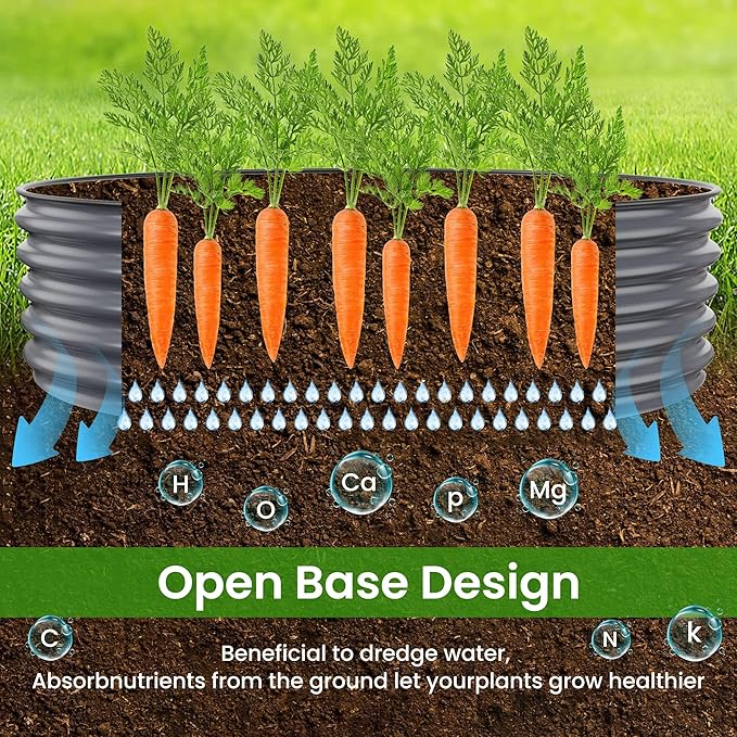 Raised Garden Bed 5x2x1.4 Ft Planter Box for Outdoor - Zinc-Aluminum-Magnesium Stainless Steel Durable Metal Garden Beds Kit for Vegetables, Flowers, Herbs and Succulents (Deep Grey)