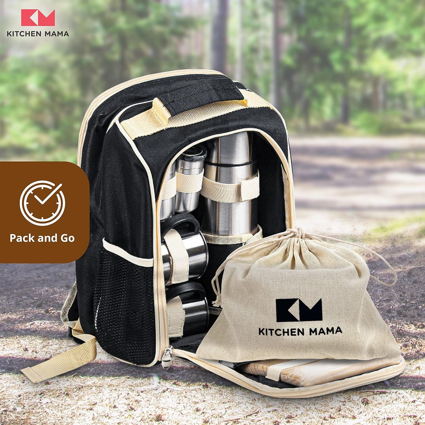 Kitchen Mama Meat Claws: Stainless Steel Shredder Claws with Wooden Handle for BBQ, Shredding, Pulling Pork, Chicken, Beef, and Turkey - Perfect for Grill Masters (1 Pair)