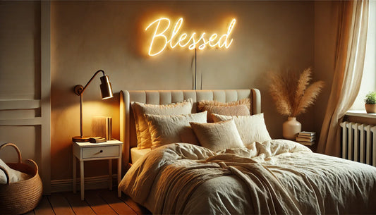Add a Touch of Faith to Your Space with Neon Quotes
