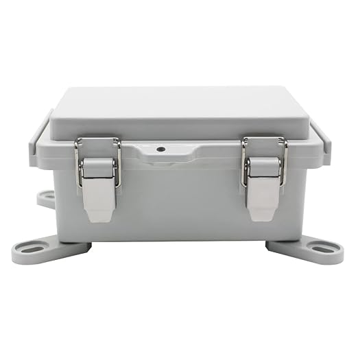 Mini Grey Watertight Junction Box Hinged Cover - Image 6