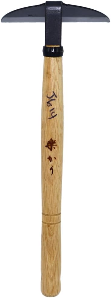Zenport J6-14 Premium Japanese Kusa-Kaki Garden Hoe - 5" Wide Laminated Steel, Sharp Edge Blade, 11.5" Ergonomic Handle for Efficient Work - Precise Gardening, Soil Loosening, Weed Removal