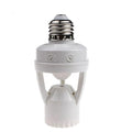 Motion Sensor Light Socket, PIR Motion E26 Screw Bulb Adapter, Adjustable Auto by LPHUMEX