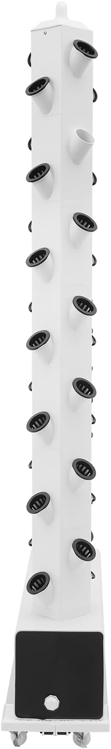 Hydroponic Growing Tower System Kit, 56-Plant Vertical Hydroponics Garden Tower with LED Grow Light, for Outdoor Indoor Herbs Fruits Vegetables Smart Garden Planter Kit