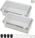 Zulkit 2pcs Junction Box ABS Plastic Dustproof Waterproof IP65 Electrical Boxes by Zulkit