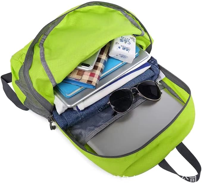 Geboldil Men's and women's waterproof backpack traveling backpack green1 - Image 3