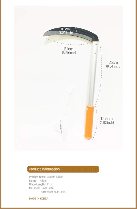 Sickle Weeder Sickle Knife Steel Hoe by 4Season