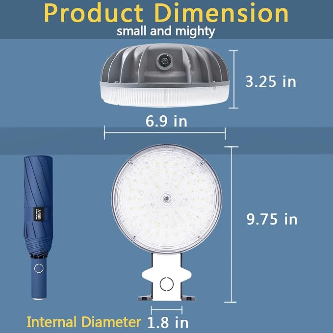 Owleye 6000LM Dusk to Dawn Outdoor Lighting LED Barn Light Security Lights - Image 7