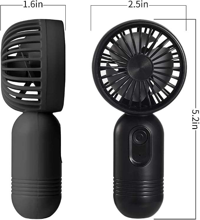Mini Portable Fan 3 Pack, Cute Handheld Battery Operated Lightweight Small - Image 6