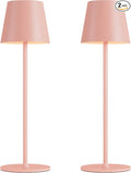 Kakanuo Cordless Table Lamp Rechargeable Pink by KakanuoLightings