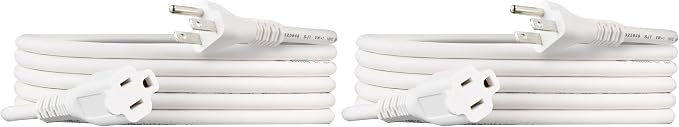 Amazon Basics Indoor Extension Cord, 3 Prong Outlet Extender Power Cord by AmazonBasics