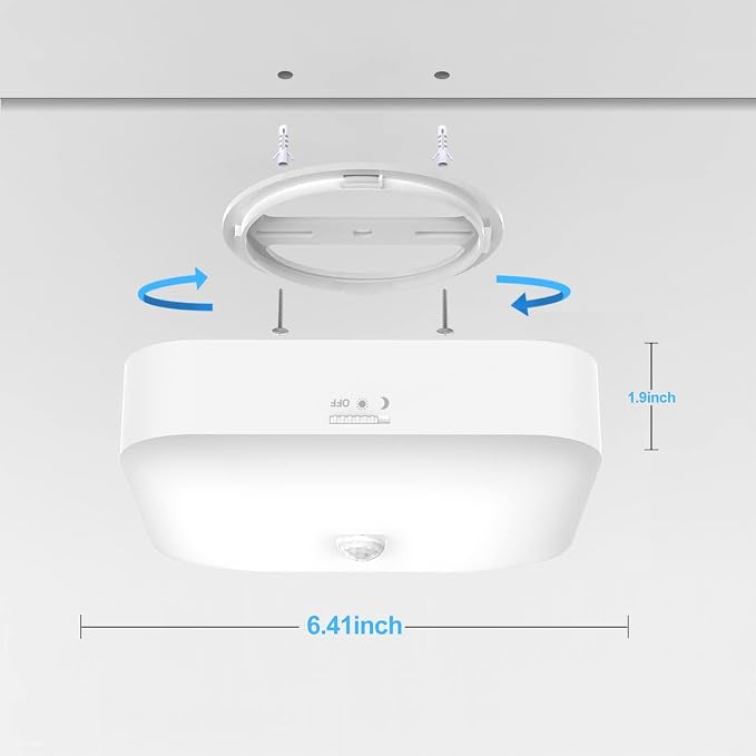 Motion Sensor Rechargeable Ceiling Light Indoor/outdoor - Image 6