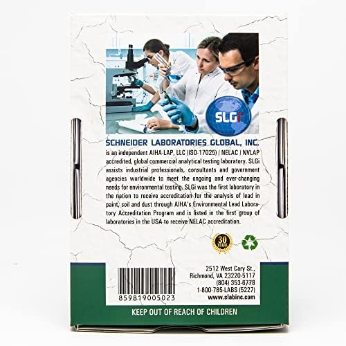 Lead Test Kit in Paint, Dust, or Soil 20PK (Sameday) Schneider Labs (Overnight Return Shipping)