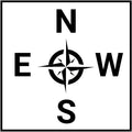 MTC Crane Direction Compass Sticker | 8''' – Crane Sticker by MTCCrane