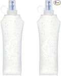Zelvot 2 Pack Running Vest Soft Flask, BPA-Free 500ml Collapsible Water Bottle by Zelvot