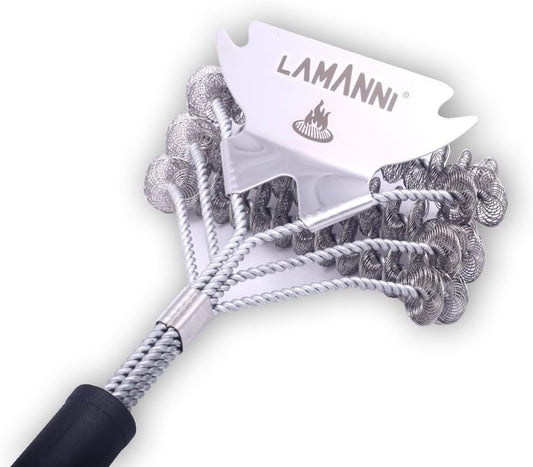 Grill Cleaner and Scraper 18” This BBQ Grill Cleaner Helps You to Scrub Your BBQ Grill Extra Strong BBQ Cleaner Accessories