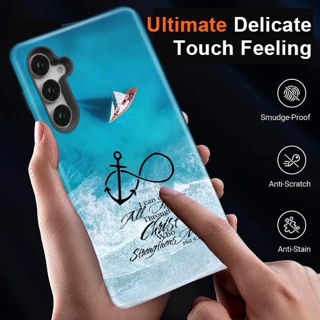 Compatible for Samsung Galaxy S24 Plus 5G Case, Dual Layer Heavy Duty 2 in 1 - Image 7