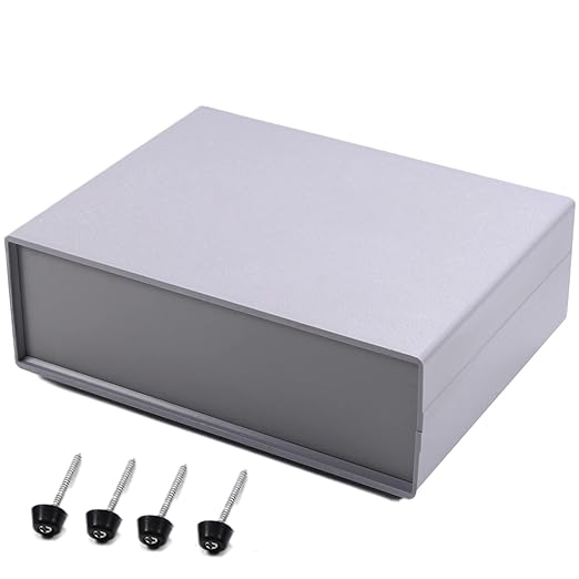 Fielect 6.69" x 5.12" x 2.17" Dustproof Electronic Junction Box Plastic by Fielect