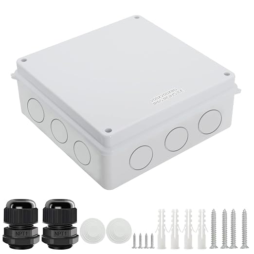 LeMotech Junction Box, Electrical Box IP65 Water Resistant Dustproof ABS by LeMotech