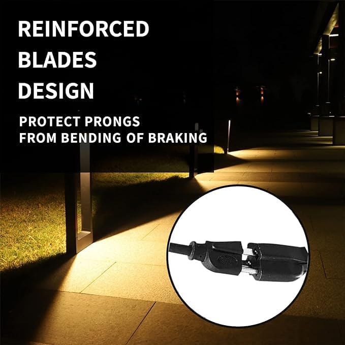 Indoor Outdoor Extension Cord Weatherproof, UL Certified, 10 Gauge 6FT Black 3 - Image 4