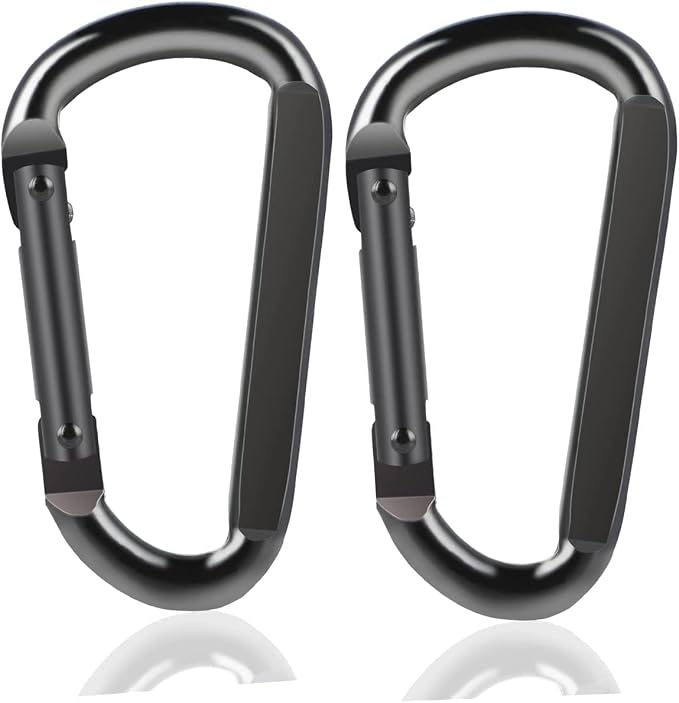 DELSWIN Heavy Duty Carabiner Clip 900lbs, 3 Inch Steel Carabiners by DELSWIN