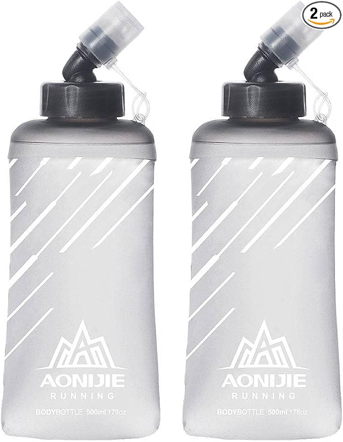 AONIJIE TPU Soft Flask Water Bottle Collapsible Running Flask by AONIJIE