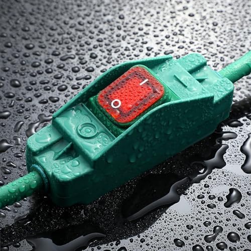 Extension Cord with Switch On/Off Waterproof Switch 25Ft No Plugging and - Image 3