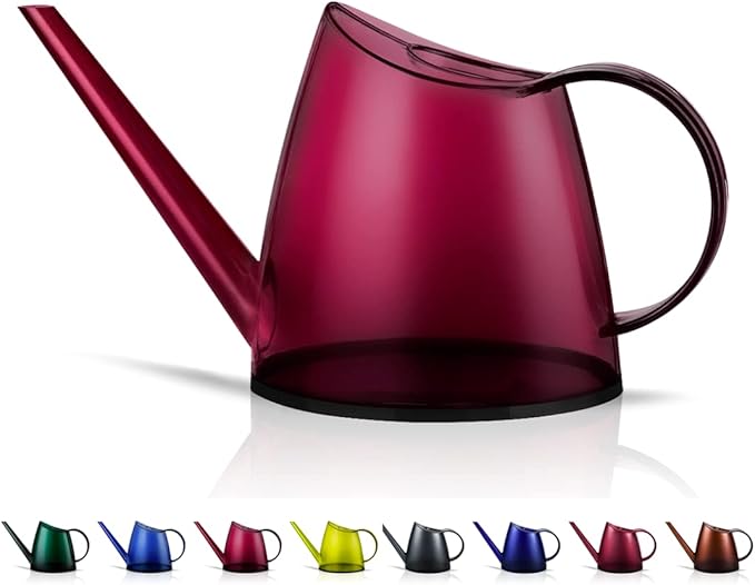WhaleLife Indoor Watering Can for House Bonsai Plants (1.4L, Red)