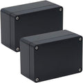 2 Pack Project Box Waterproof Plastic Junction Box ABS IP65 Electronic Project by Raculety