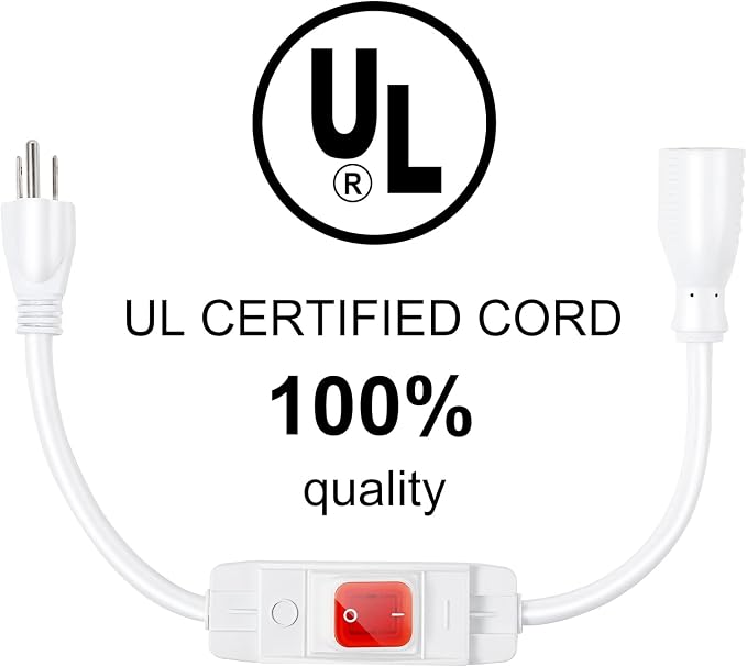 Outdoor Waterproof On/Off Switch Extension Cord, Heavy Duty 125v/250v Black - Image 2