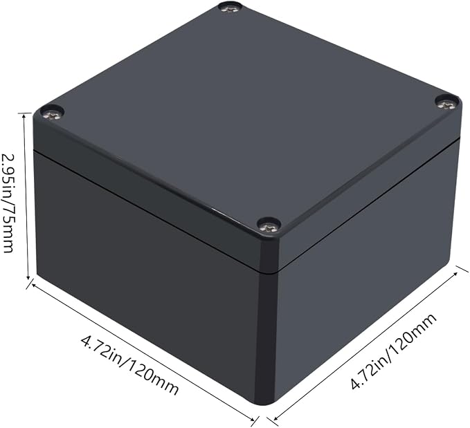 Project Box ABS Black Electrical Boxes IP65 Outdoor Waterproof Box Electronic - Image 2