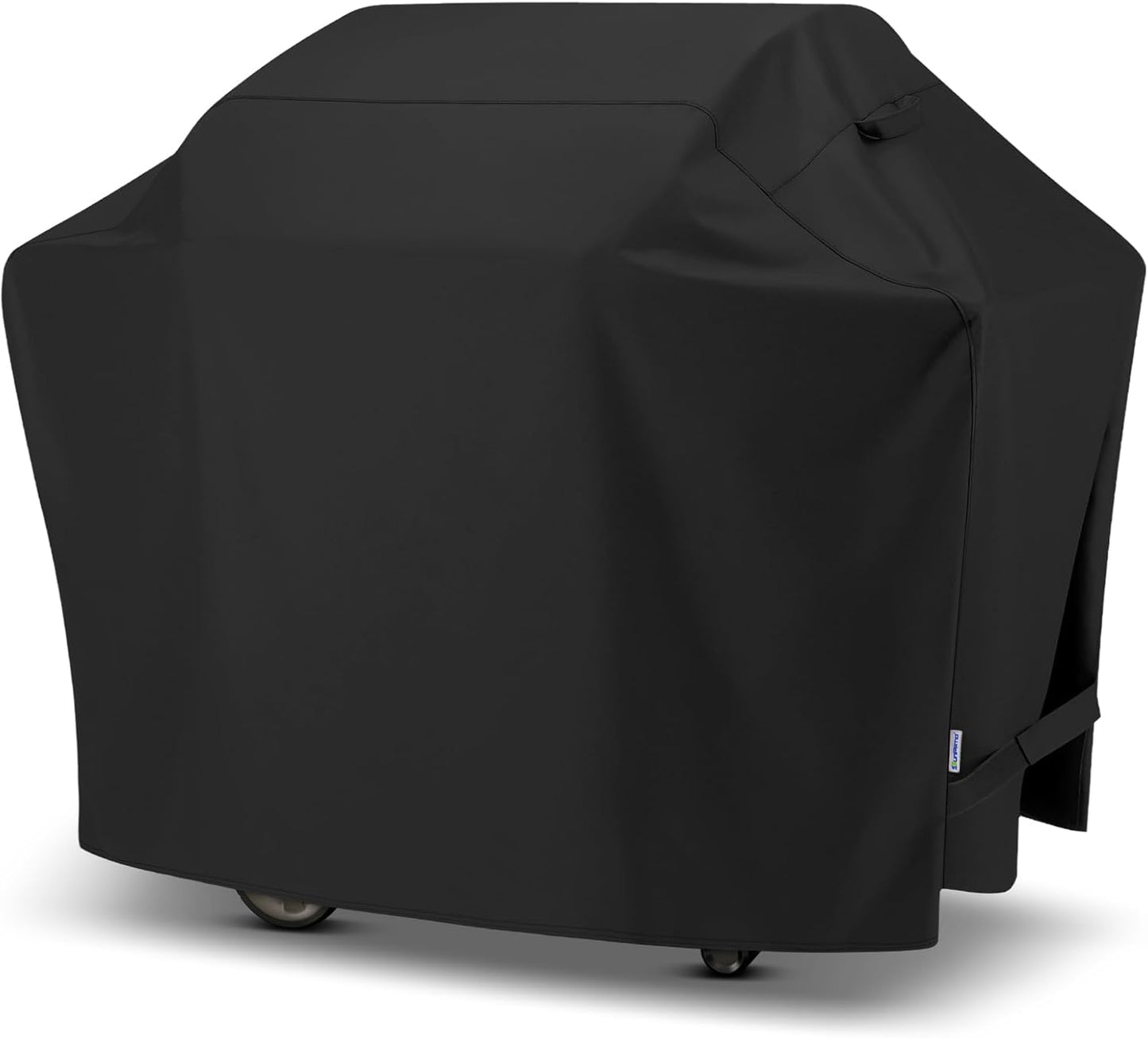 SunPatio BBQ Grill Cover 70 Inch, Outdoor Heavy Duty Waterproof Barbecue Gas Grill Cover, Fade Resistant, All Weather Protection Compatible for Weber Charbroil Kenmore Brinkmann and More, Black