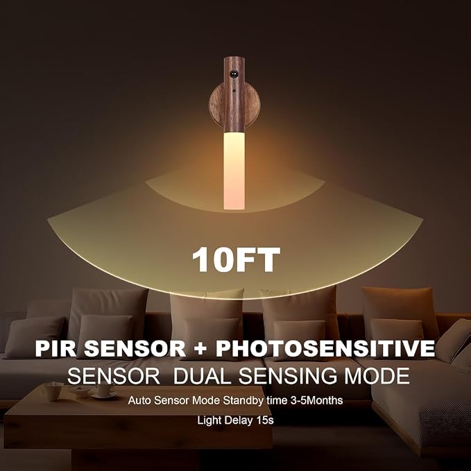 LANDGOO Motion Sensor Night Light RGB & Touch Control | USB-C Rechargeable - Image 8
