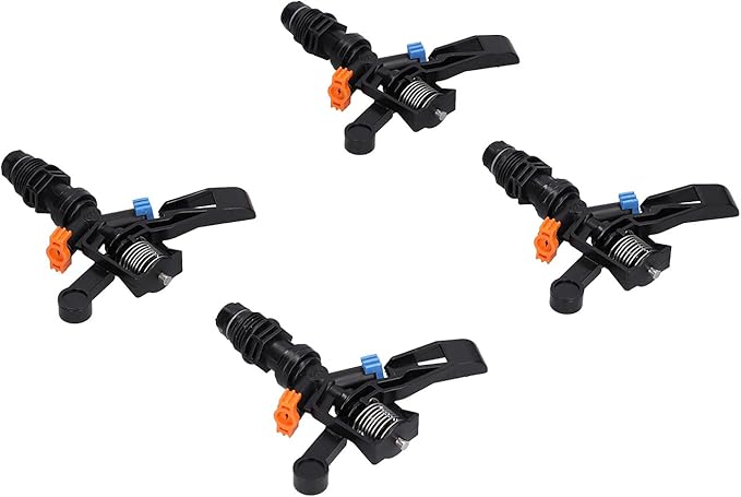Rocking Arm Sprinklers,10PCS Plastics G 1/2 Male Thread 360° Rotating Sprinklers Watering Sprinkler for Yard Lawn and Grass Irrigation 4.7x4.5in