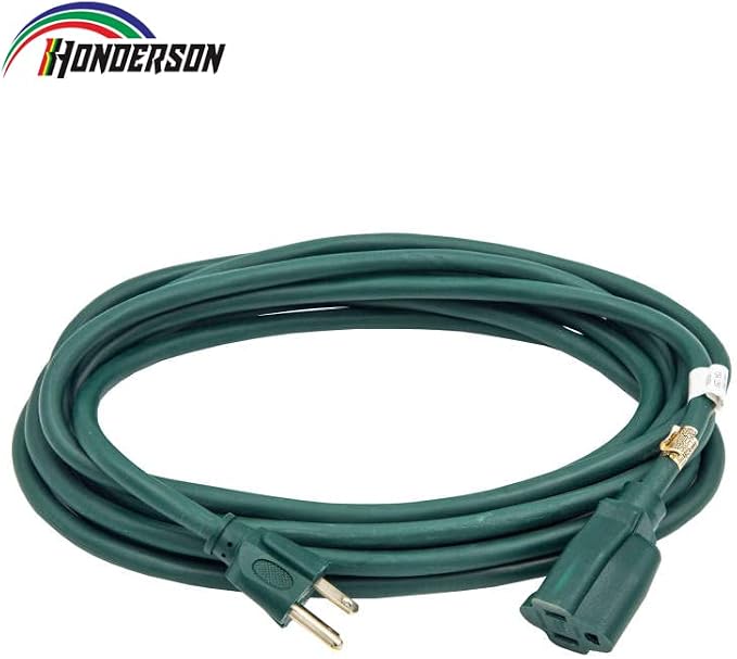 25FT Outdoor Extension Cord-16/3 SJTW Durable Green Extension Cable - Image 2