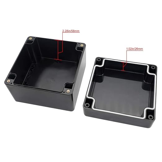LeMotech ABS Plastic Electrical Project Case Power Junction Box, Project Box - Image 3