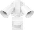 Globe Electric 17000269 110-Degree 240 W Twin Head White Hardwired Motion by GlobeElectric