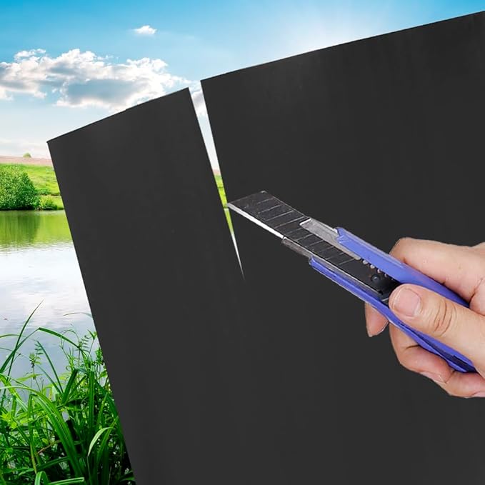 Pond Liners 20 x 30 Feet, Easy Cutting LDPE Pond Liner 20 Mil, High Preformed Koi Pond Liner for Ponds, Streams, Fountains and Garden Waterfall